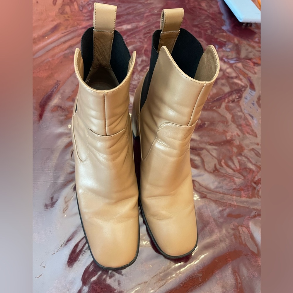 Via Spiga Beige Ankle Boots